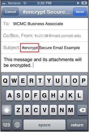 encrypted email smartphone