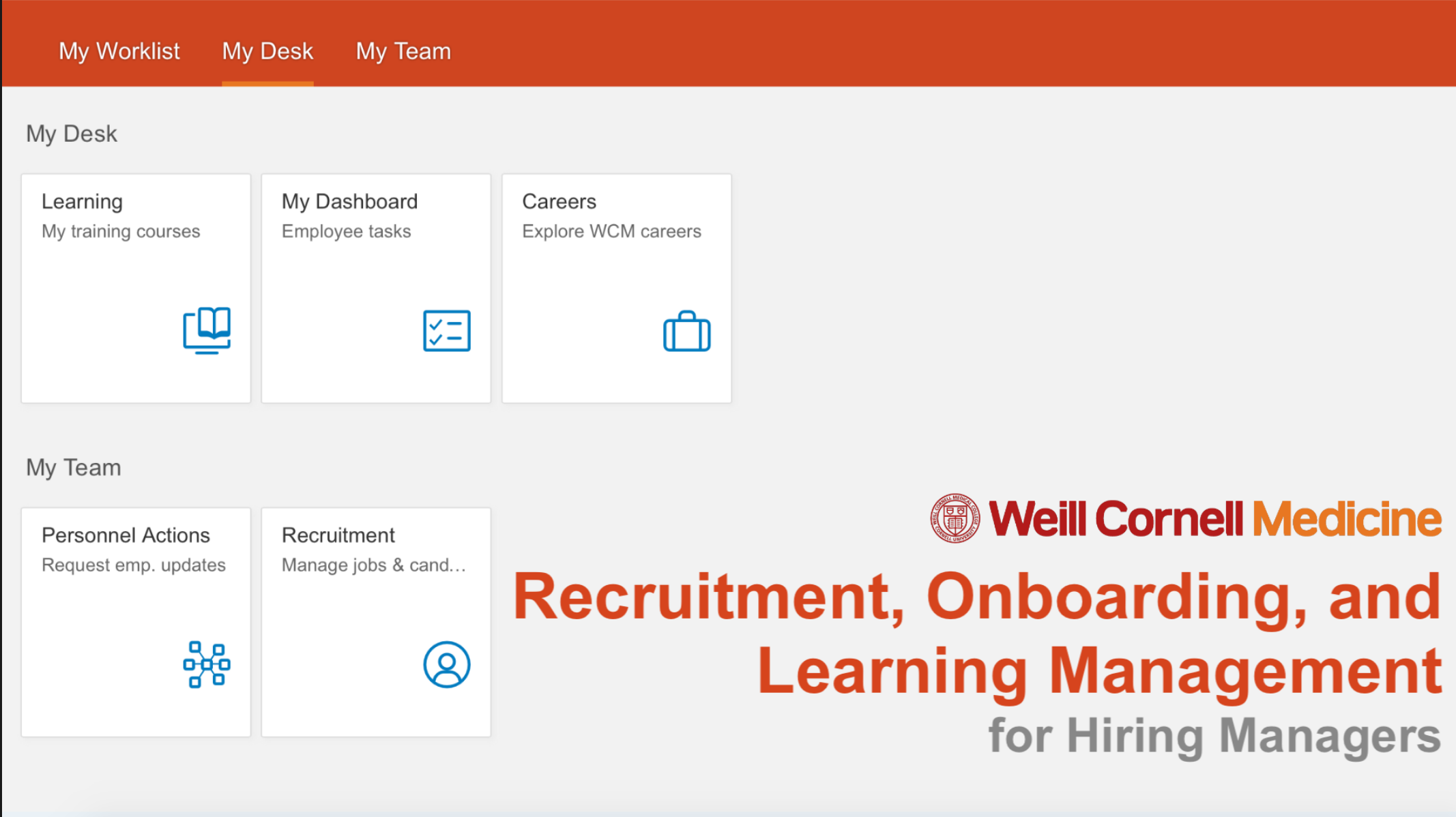 Recruitment, Onboarding and Learning Management