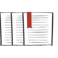 Image of papers with a bookmark on one of the pages