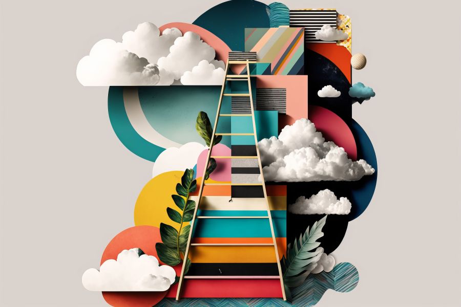 Ladder going up