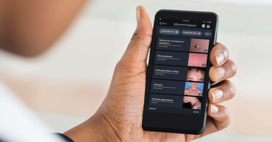 VisualDx on a mobile device