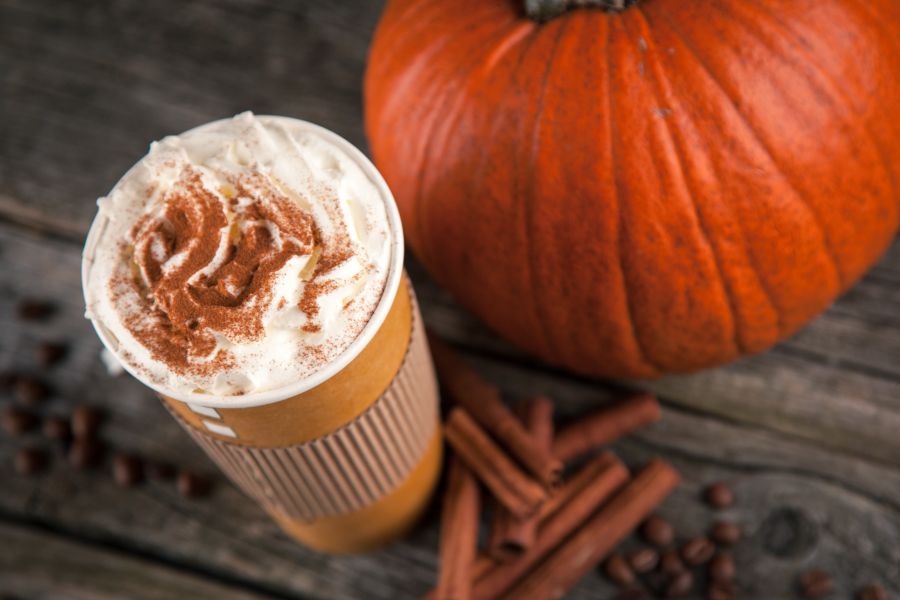 A cup of pumpkin spice latter