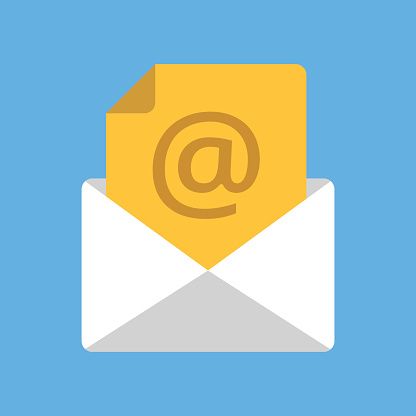 Icon of an email in an envelope