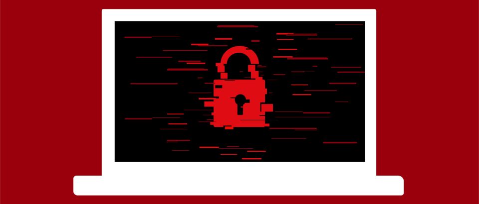 Red Cyber Security Screen