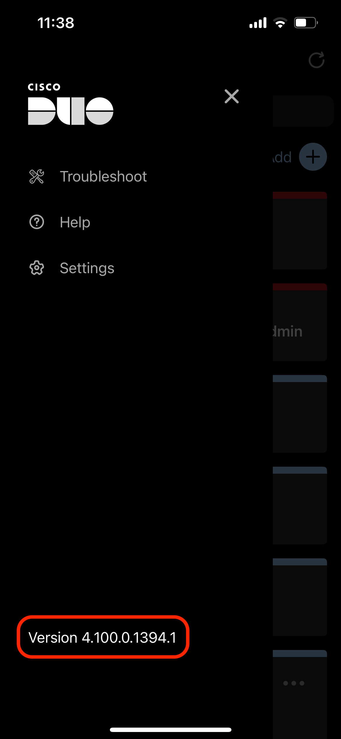 Duo mobile app version location