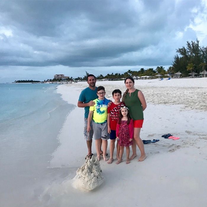 Ilva family on beach