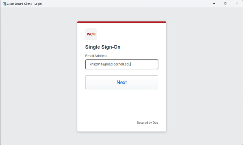 new SAML vpn first time login