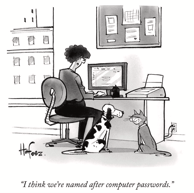 New Yorker password cartoon