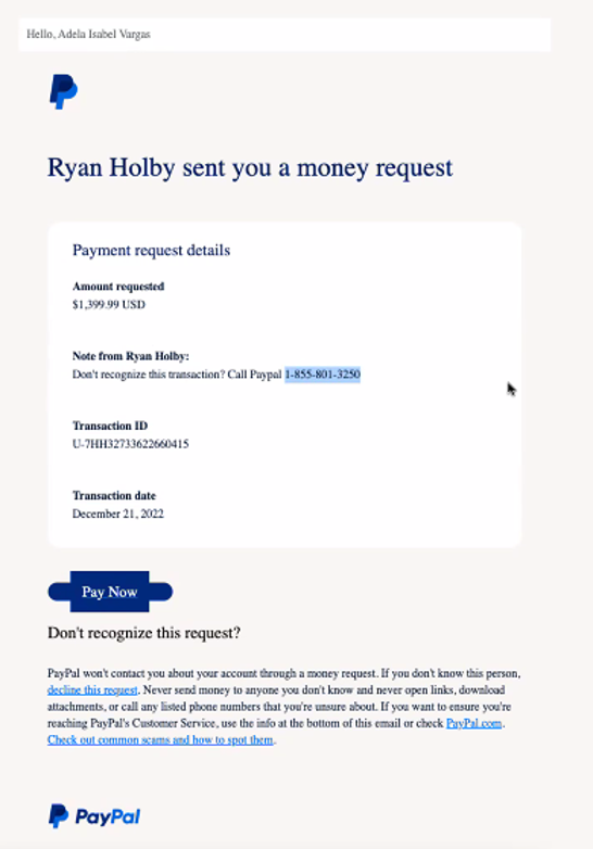 Kan du bli svindlet å motta penger på PayPal?