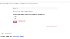 Screenshot of an outlook poll