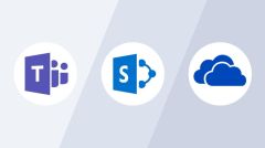 Logos for Teams SharePoint and OneDrive