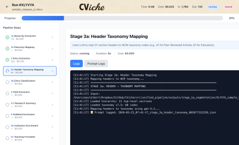 CViche pipeline viewer